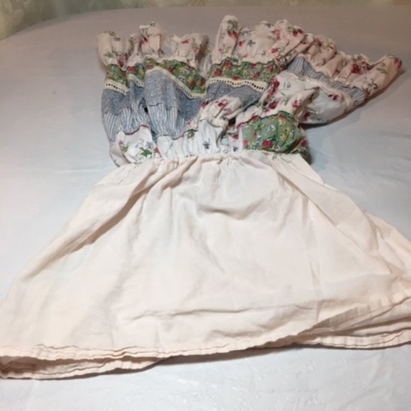 ✨HP✨ Cutey Couture Cotton Floral Patchwork Sundress w/Slip Size2 - Picture 9 of 14